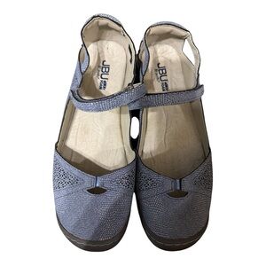 JBU by Jambu Megan Mary Jane Shoes Indigo Reptile 9.5W Comfort
